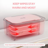 Chefhandy Baby Wipe Warmer, 3-Level Temperature Control, Quiet & Even Heating, Large Capacity for Easy Diaper Changes, Pink