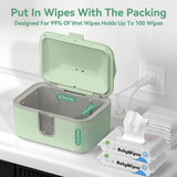 Chefhandy Baby Wipe Warmer, Wipe Warmer and Baby Wet Wipes Dispenser with UV Light Sanitizer,Baby Wipes Warmer for Babies,3 Heat Modes,Night Light,Heating Silence,Large Capacity Wipes Warmer (Green)