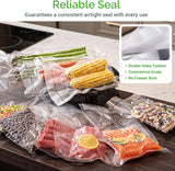 GERYON Vacuum Sealer Bags for All Food Vacuum Sealer Machine, 2 Pack 8" x 16' Vac Sealer Rolls, Commercial Grade BPA-Free Material for Sous Vide & Saver Storage