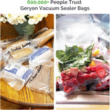 GERYON Vacuum Sealer Bags, 120 count 8"x12" Pre-Cut Food Sealer Bags Fit for Geryon and other Vacuum Sealer Machine